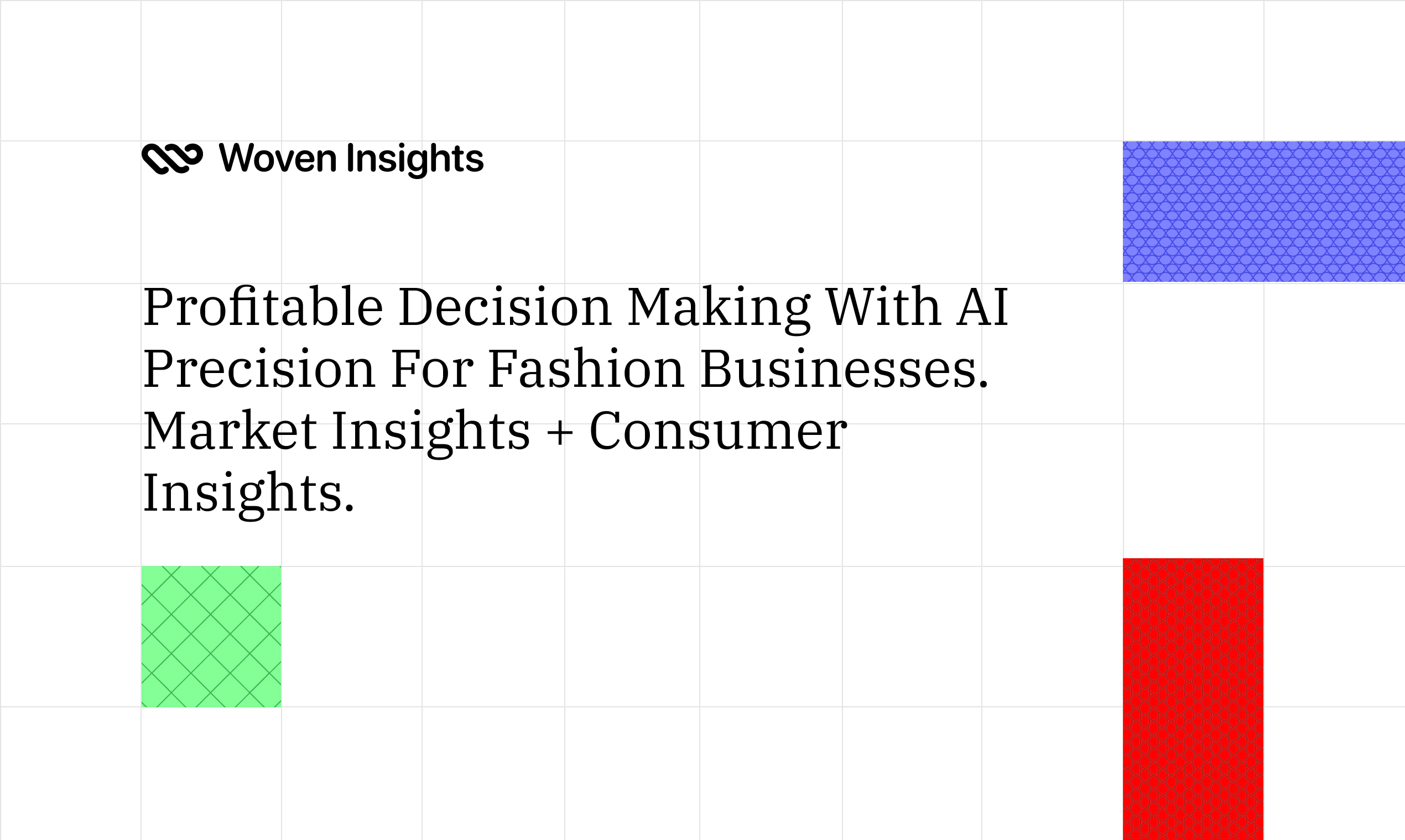 screenshot of Woven Insights